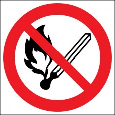P02. Запрещается пользоваться открытым огнем и курить