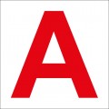 Символ "А" на аварийный светильник